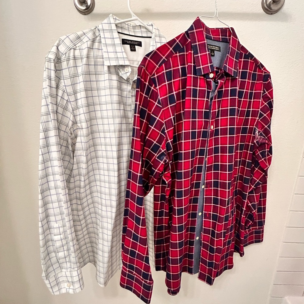 2 for $10 J Crew Non Iron Slim Button downs Large